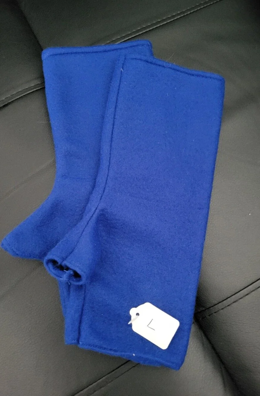 Royal Blue Fingerless Gloves Hand Warmers, NWT